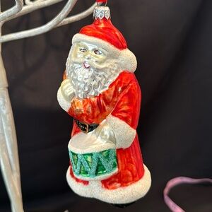 Blown glass Santa 1996 made in Poland